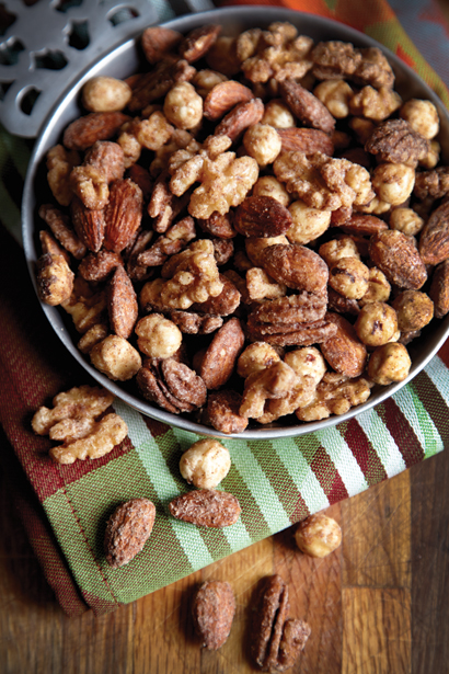 Spiced mixed nuts