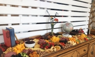 A grazing table set up by Tonja's Table