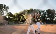 Edina baseball players celebrate.