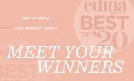 A graphic announcing the Edina Magazine Best of Edina 2020