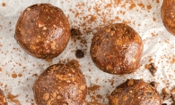Chocolate almond date balls