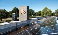 Solar panels on the roof of Accredited Investors, a wealth management firm in Edina.