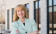 Edina City Hall’s friendly front desk receptionist, Lynette Biunno