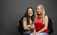 Emma Anderson and Celia Orth of Aspire Mentoring, a tutoring program at Edina High School