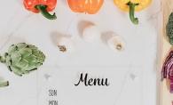 A family menu board.