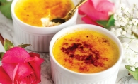 Vanilla bean creme brulee for two