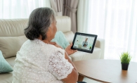 A patient video chats with a doctor at the Normandale Center for Healing and Wholeness.