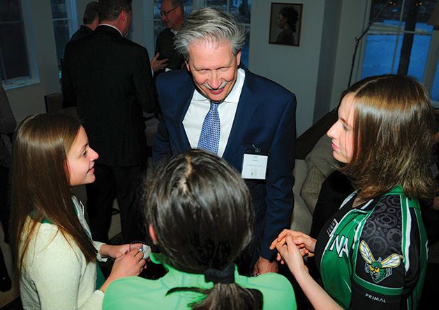 Edina Mayor Jim Hovland hears about bold new ideas.