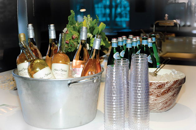 An ice bucket filled with champagne at the Edina Community Foundation's 2019 Bold New Idea contest.
