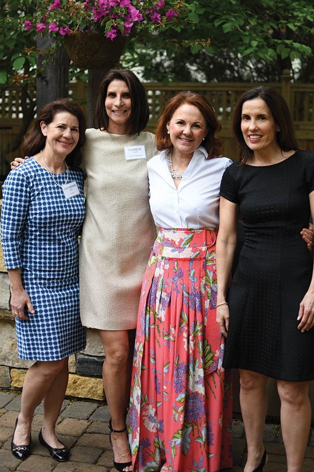Catherine Gump, Therese Hovard, Deirdre Palmer and Maureen Brener at the Mill City Summer Opera reception.