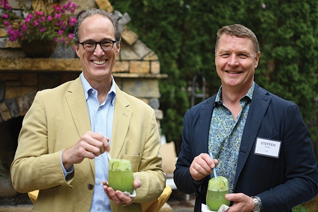 Mark Palmer and Steffen Hovard at the Mill City Summer Opera reception.