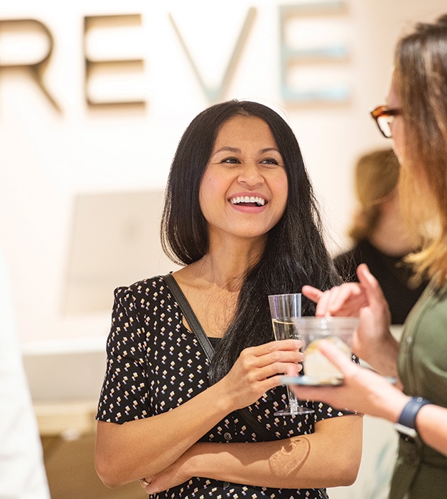 A guest at the Evereve Minneapolis Influencer Social