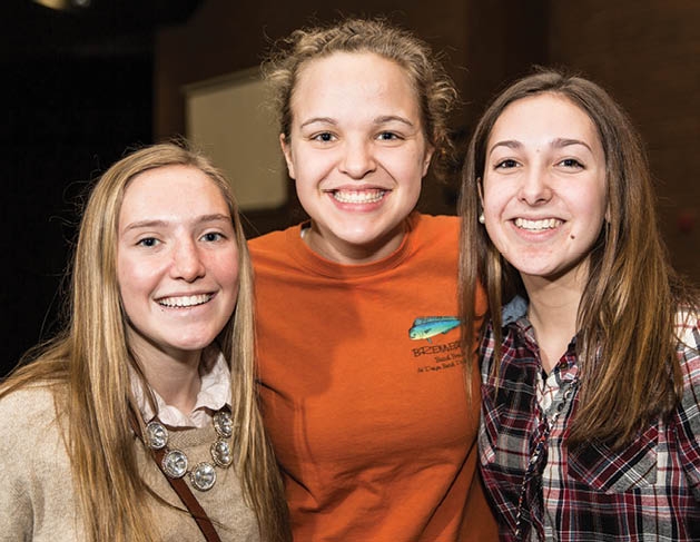 Eva Anderson, Julie Johnson and Ella Kile 