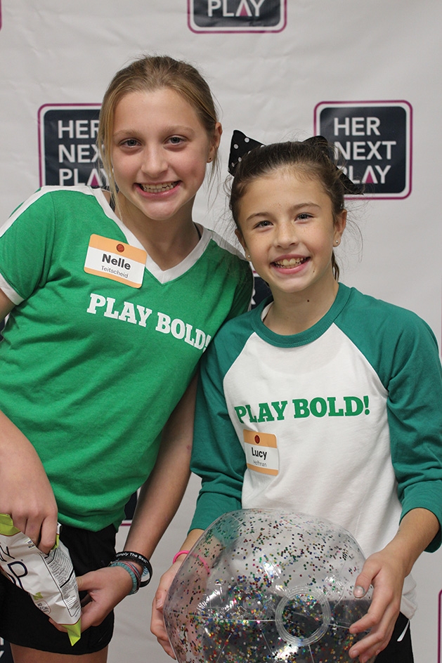 Two girls at the Girls' Sports Summit