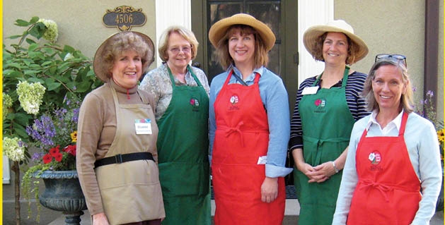 Mellom House Docents: Dianne Plunkett Latham, Liz Genovese, Elizabeth Franklin, Lisa Nelson and Ellen Jones