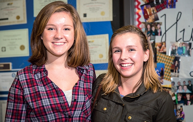 Taylor McKenzie and Caroline Pellegrin