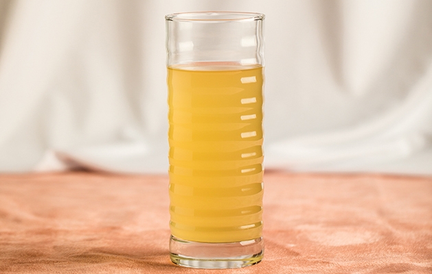 Chicken Brock Chicken broth in a glass