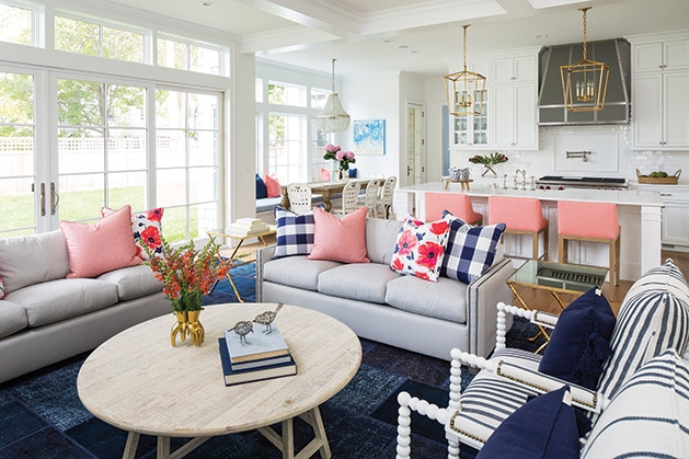 A home featuring interior design by Martha O'Hara Interiors.