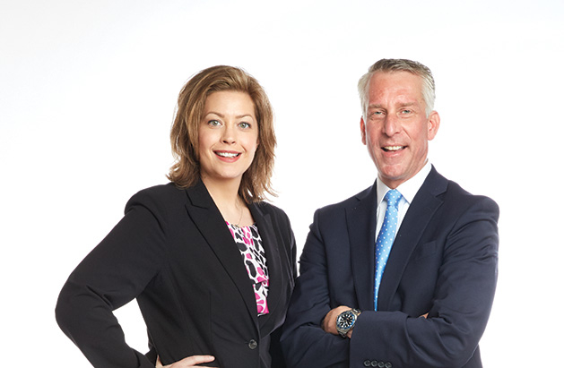 Rachel Dahl, a lawyer with Hellmuth & Johnson, and Joel Mullen of Mullen & Guttman PLLC