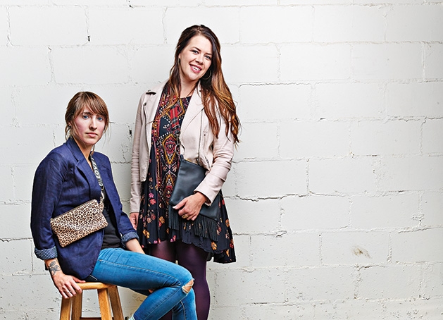 Two women model Alice Bags