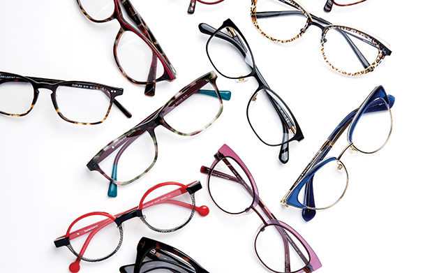 A variety of eyeglass frames from Edina Eye Physicians