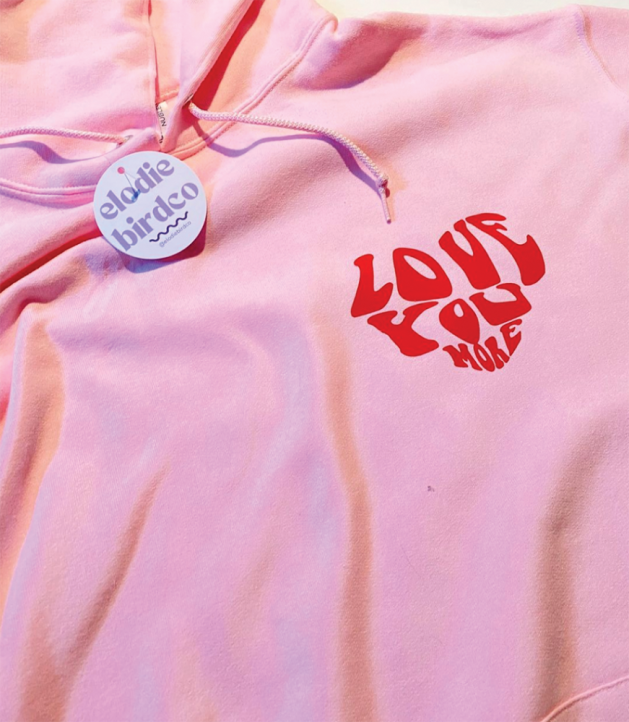 Pink Hoodie Pink hoodie from Elodie Bird Co.