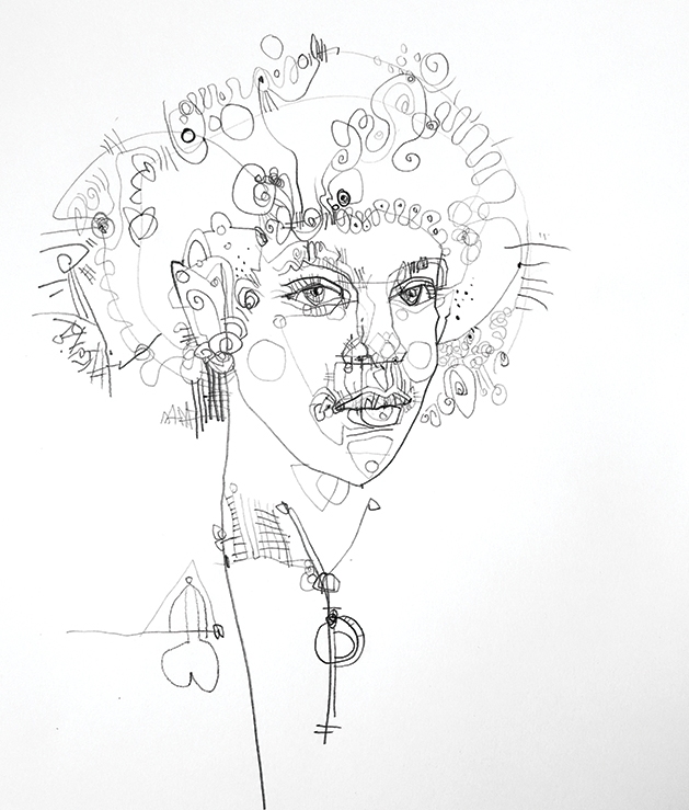 Matthew Gaulke portrait of Prince