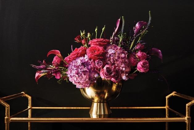 Valentine's Day Flower Bouquet Haute House Studio flower arrangement.