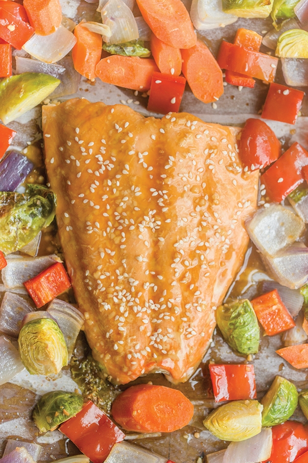 Sheet Pan Teriyaki Salmon and Vegetables