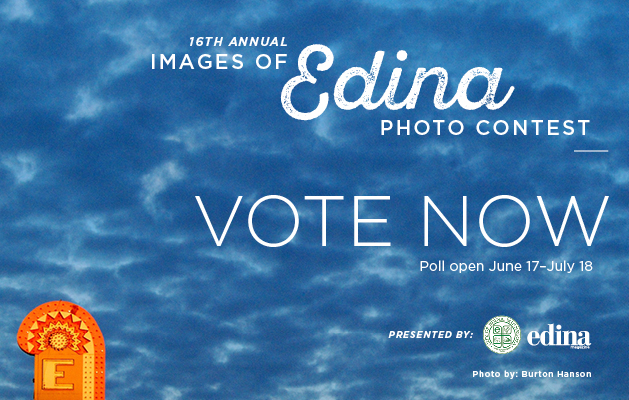 Images of Edina photo contest A graphic that reads "16th annual Images of Edina photo contest. Vote now."