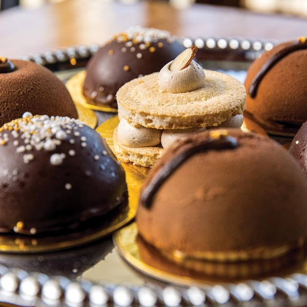 Chocolate tortes and pastries from Patisserie Margo. 