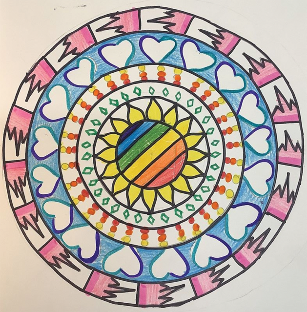 Healing circle by Madeline, Concord Elementary.