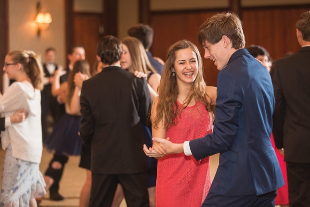 Kids at a formal dance