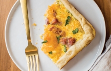 Ham Egg and Cheese Slab Pie