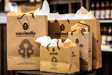Bags filled with products from Coccinella, a Turkish boutique at 50th and France in Edina.