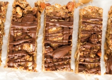 No bake oat nut bars from Greens N Chocolate