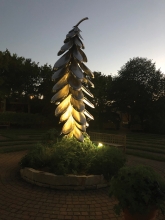 Pinecone sculpture by Marcia McEachron