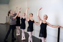 Tatiana Berenova teaches ballet students at her Edina studio 