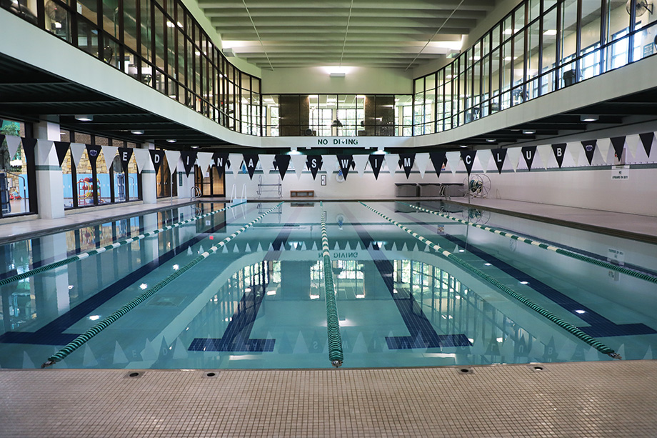 Indoor pool at Edinborough Park.