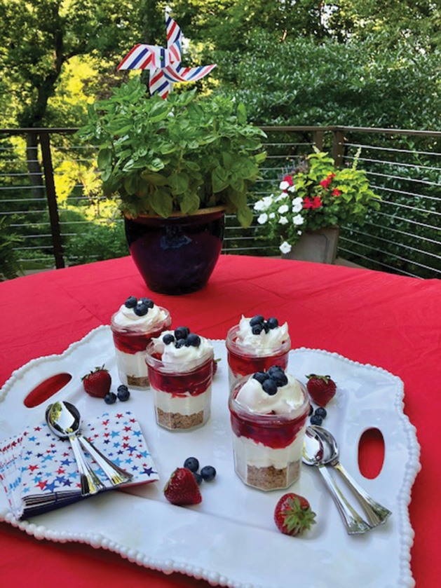 July 4th-themed cupcakes