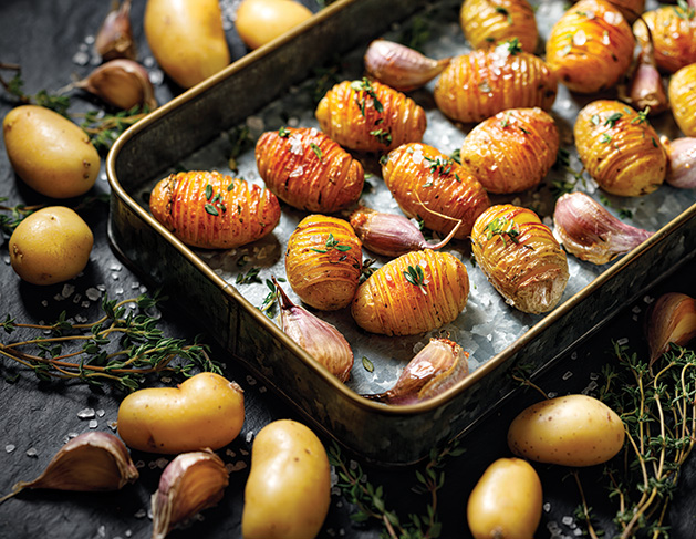 Potatoes prepared for Thanskgiving dinner.