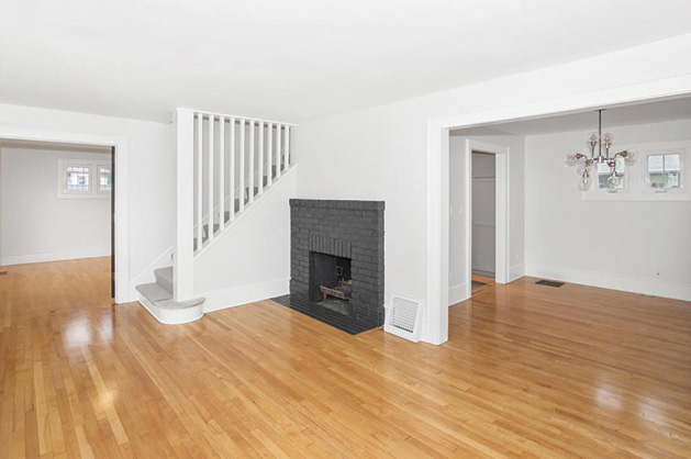 An empty home before staging