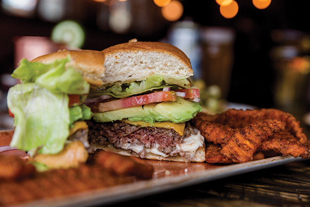 A burger from Red Cow in Edina